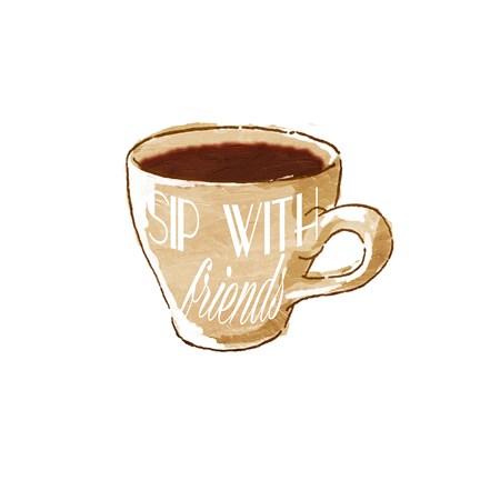 Framed Sip with Friends Print