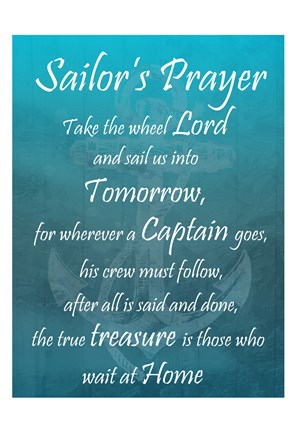 Framed Sailor's Prayer Print