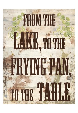 Framed Lake Dinner Print