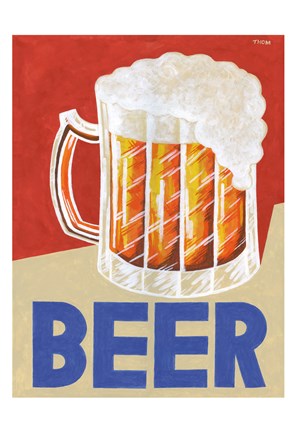 Framed Retro Beer Print