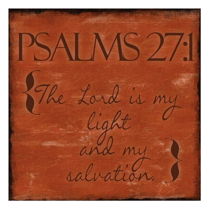 Framed Psalms 27-1 Print