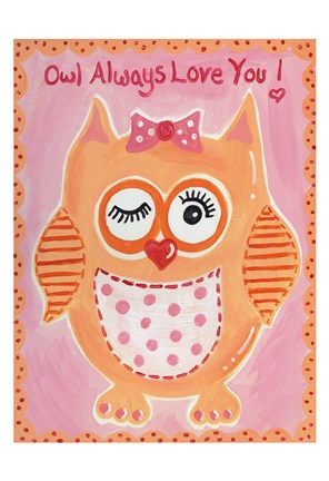 Framed Owl Always Print