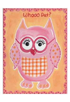 Framed Whooo Dat Print