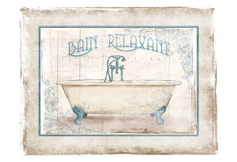 Framed Bain Relaxant Print