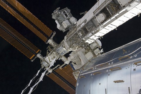 Framed Portion of the International Space Station Print