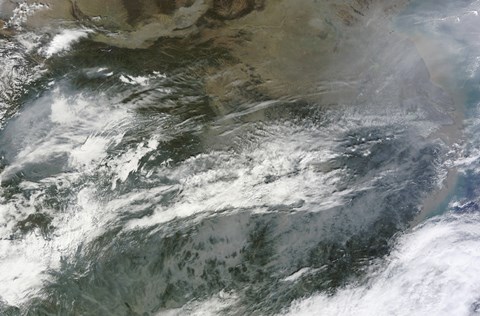 Framed Haze Over China Print