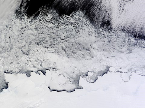 Framed Banzare, Sabrina, and Budd Coasts, Antarctica Print