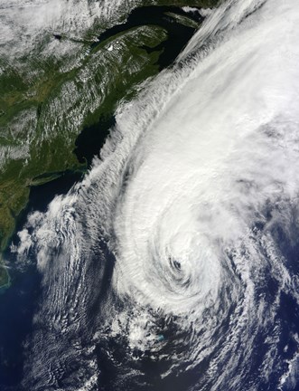 Framed Hurricane Igor Print