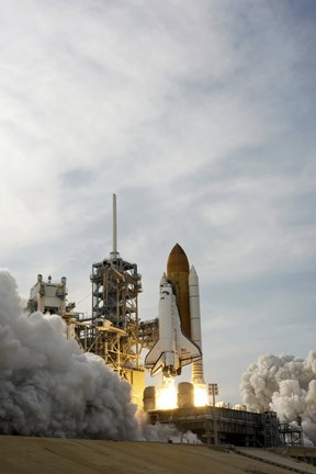 Framed Space Shuttle Takes off from Kennedy Space Center Print