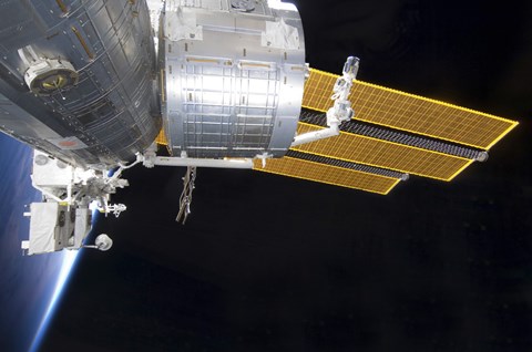 Framed Japanese Kibo Complex of the International Space Station Print