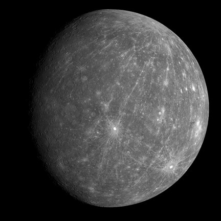 Framed Planet Mercury 2 Print