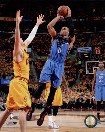 Framed Russell Westbrook 2014-15 Action Print