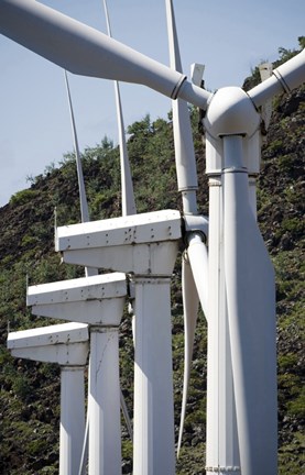 Framed Wind Turbines at the Ascension Auxiliary Airfield Print