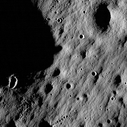 Framed Cratered Regions near the Moon&#39;s Mare Nubium Region Print