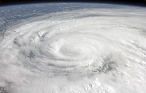 Framed Hurricane Ike Print