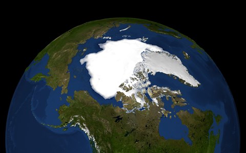 Framed Arctic Sea Ice in 2005 Print