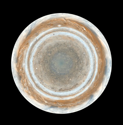 Framed Colors of Jupiter Print