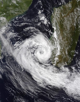 Framed Tropical Cyclone Izilda Print