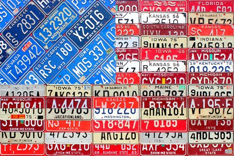 Framed USA Flag Print