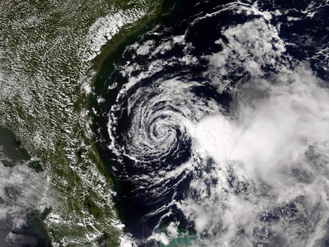 Framed Tropical Storm Edouard Print