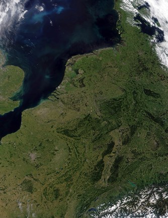 Framed Low Countries of Belgium, Luxembourg, and The Netherlands Print