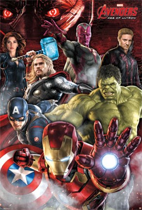 Framed Mural - Avengers 2 - Team Print