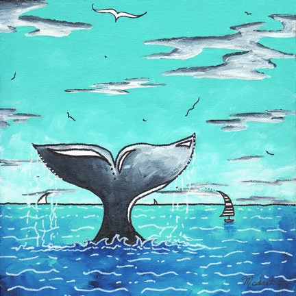 Framed Whale Tail - Better Print