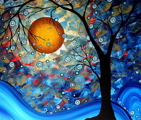 Framed Blue Essence Print