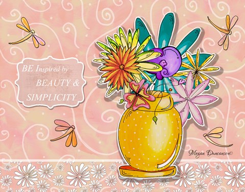 Framed Flower Pot 1 Print