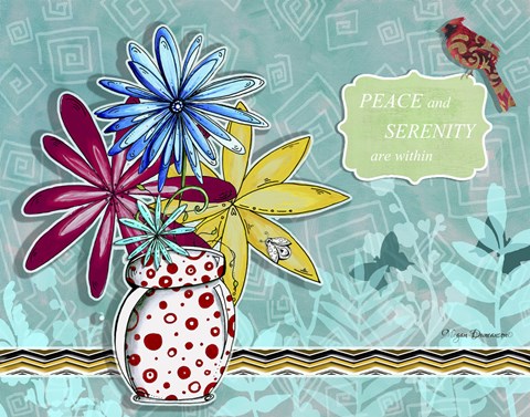 Framed Flower Pot 10 Print