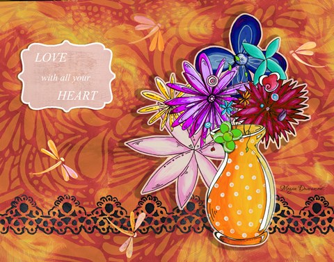 Framed Flower Pot 12 Print