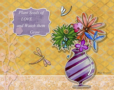 Framed Flower Pot 2 Print