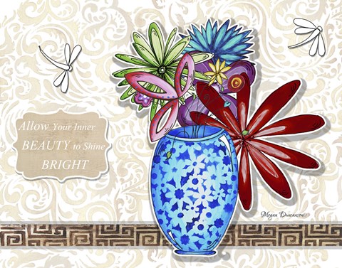 Framed Flower Pot 5 Print