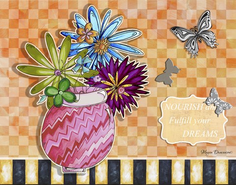 Framed Flower Pot 7 Print