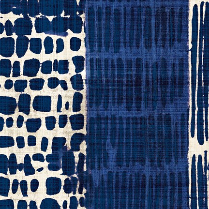 Framed Indigo Batik I Print