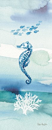 Framed Sea Life VIII no Border Print