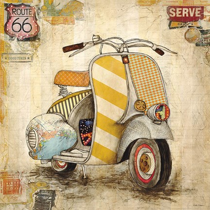 Framed Galavanting Around I Print