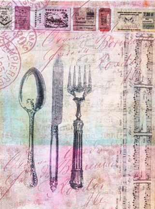 Framed Artwork Collage - Pink Print