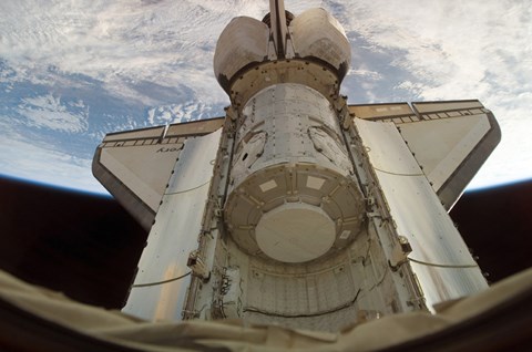 Framed Harmony Node in Space Shuttle Discovery&#39;s Cargo Bay Print