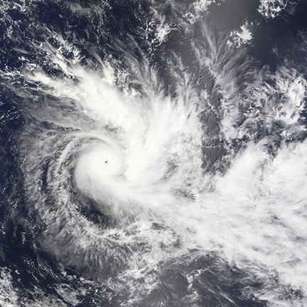 Framed Tropical Cyclone Daman over the South Pacific Ocean Print