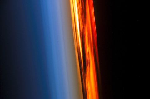 Framed Atmosphere and a Setting Sun Print