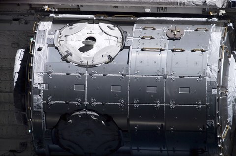 Framed Harmony Node in the Payload Bay of Space Shuttle Discovery Print