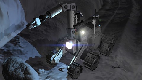 Framed Artist&#39;s Rendering of Future Space Vehicle Exploring Print