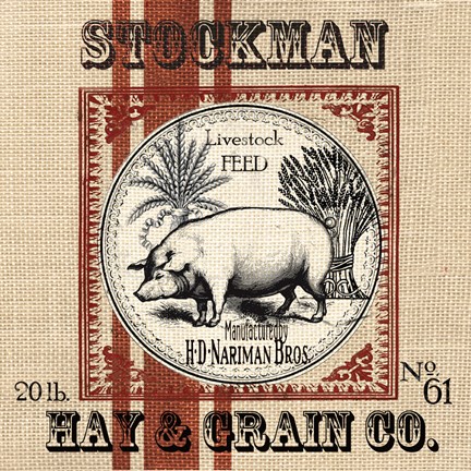 Framed Organic Farm I Print