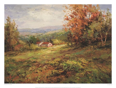 Framed Italian Country Home Print