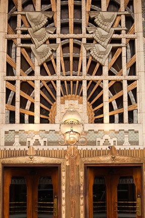Framed Detail of the Marine Building, Vancouver, British Columbia, Canada Print