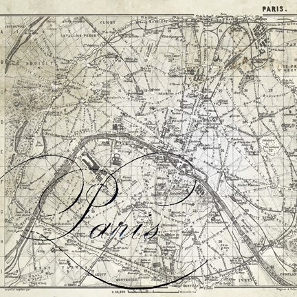 Framed All About Paris III Print