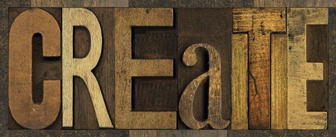 Framed Printers Block Sentiment Panel II - Create Print