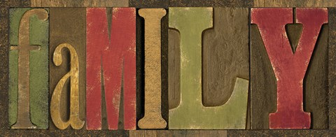 Framed Printers Block Sentiment Spice I - Family Print