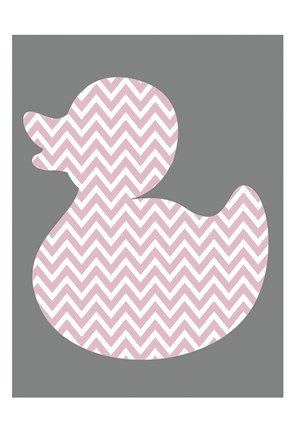 Framed Pink Duck Mate 2 Print